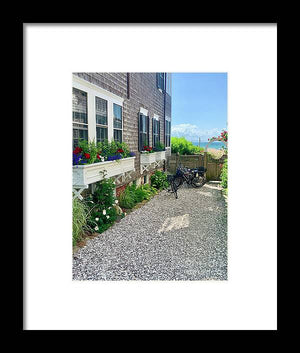 Bicycles and Beach Views - Framed Print