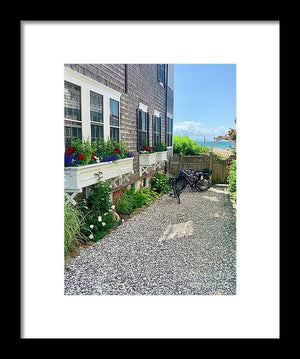 Bicycles and Beach Views - Framed Print