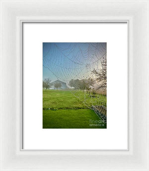 Dewy Diamonds  - Framed Print