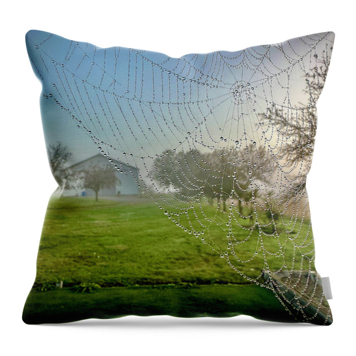 Dewy Diamonds  - Throw Pillow