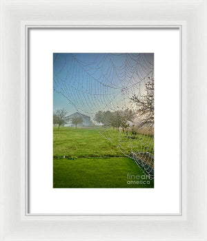 Dewy Diamonds  - Framed Print