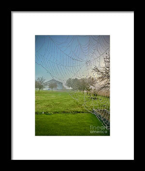 Dewy Diamonds  - Framed Print