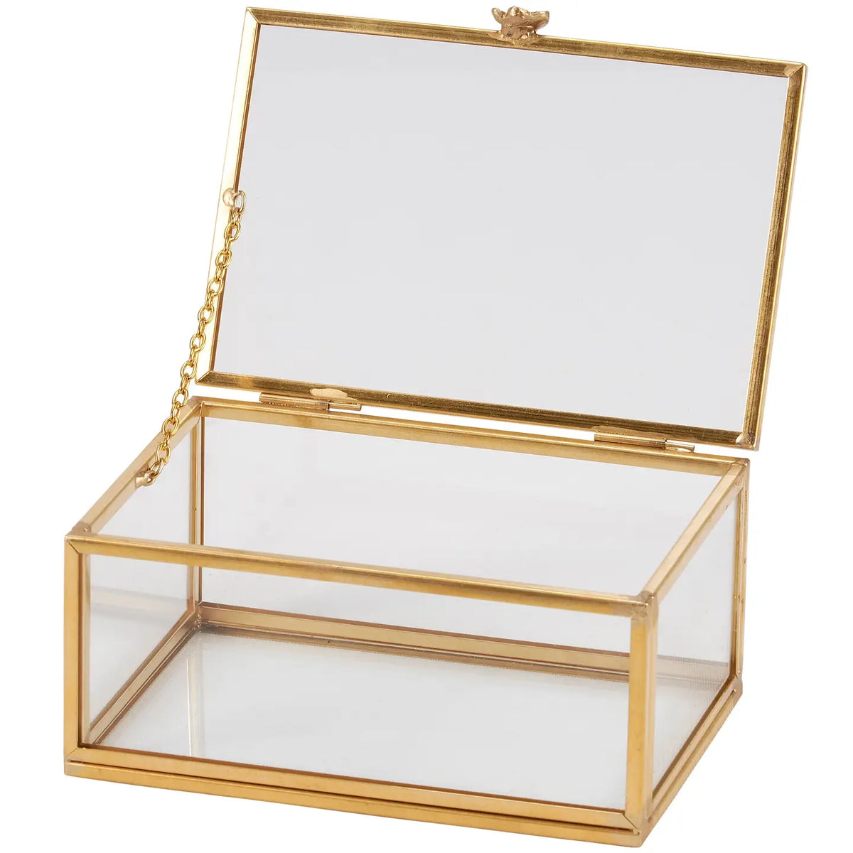 Retangular Glass Box Glass Rectangular Hinged Box – City Boy Country Life