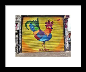 El Gallo - Framed Print