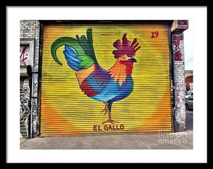 El Gallo - Framed Print