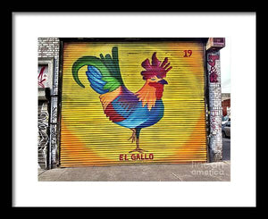 El Gallo - Framed Print