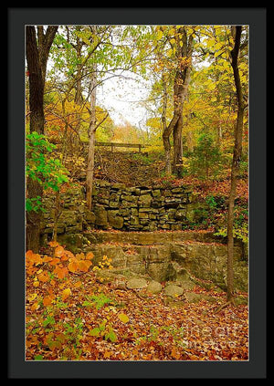 Fall Wall - Framed Print