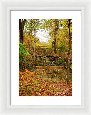 Fall Wall - Framed Print