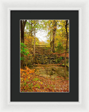 Fall Wall - Framed Print