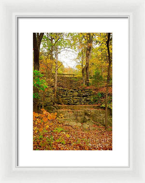 Fall Wall - Framed Print