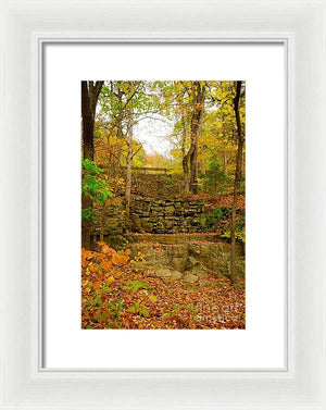 Fall Wall - Framed Print