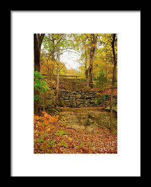 Fall Wall - Framed Print