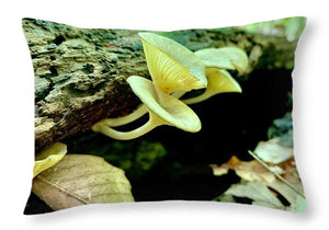 Lacy Mushrooms - Throw Pillow