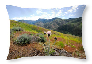 Mountain Thistle - Throw Pillow