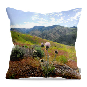 Mountain Thistle - Throw Pillow