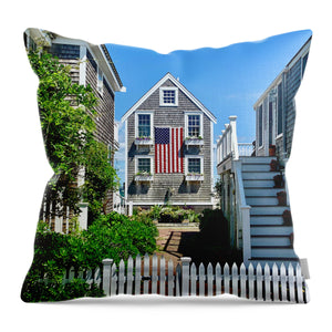 Patriotic Perch - Throw Pillow