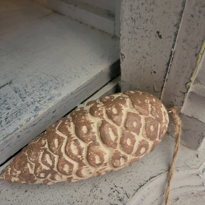 Wood Pinecone Ornament