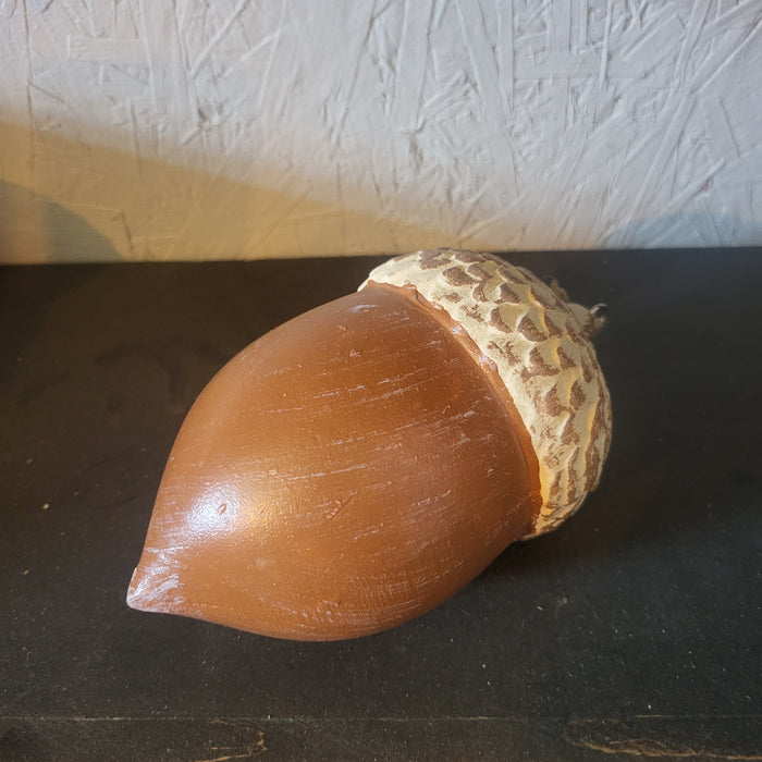 Large Wood Acorn Ornament