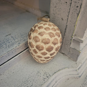 Wood Pinecone Ornament