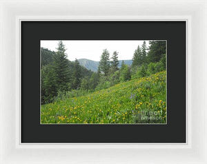 The Hills Are Alive - Framed Print