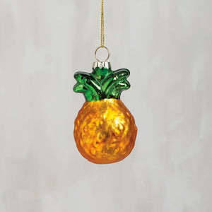 Pineapple Glass Ornament