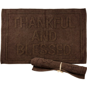 Thankful And Blessed - Rug