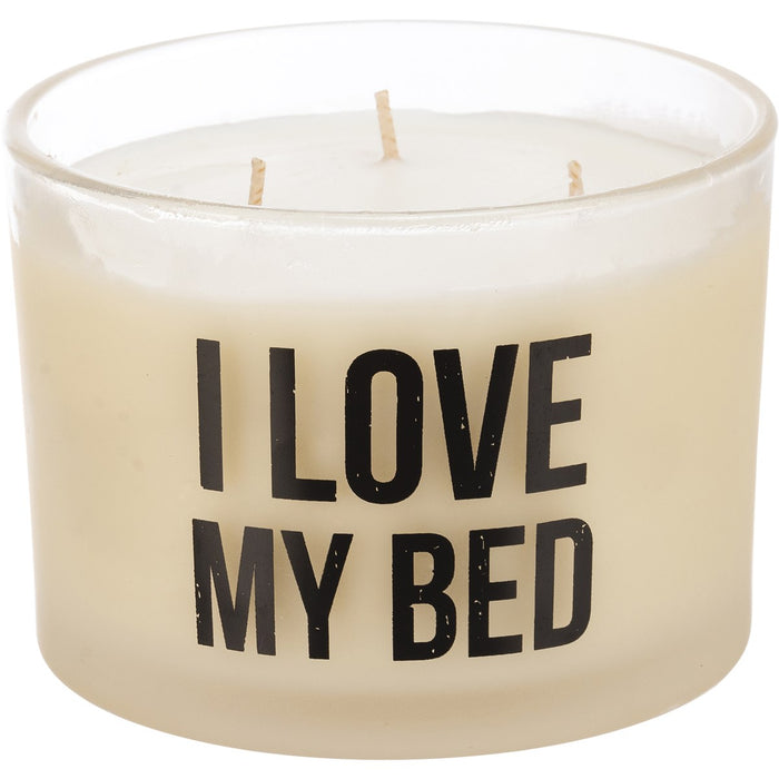 'I Love My Bed' Candle