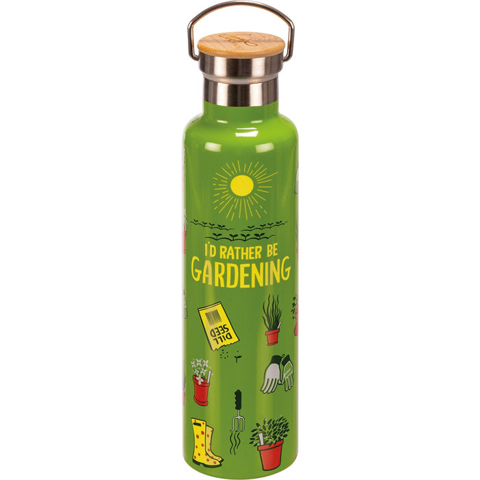 'I'd Rather Be Gardening' - Insulated Bottle