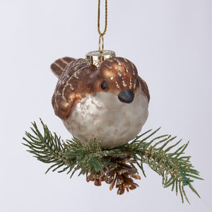 Partridge - Glass Ornament