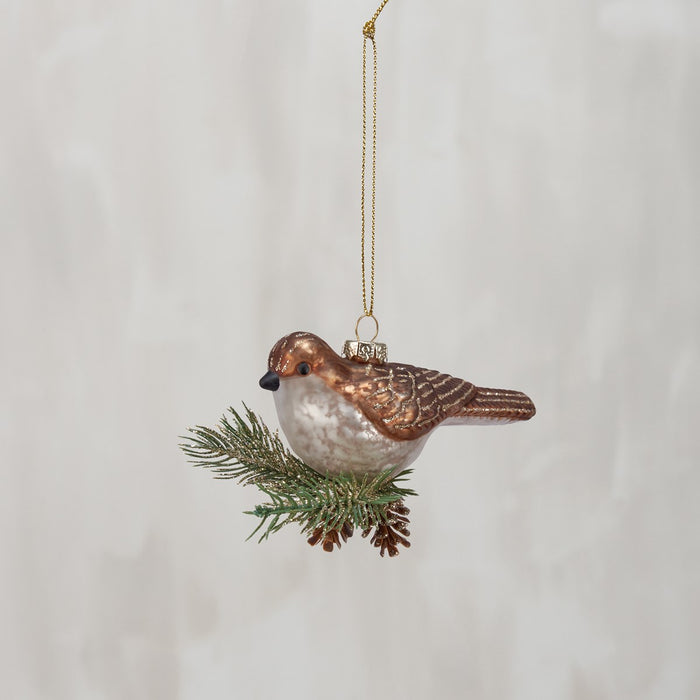 Partridge - Glass Ornament