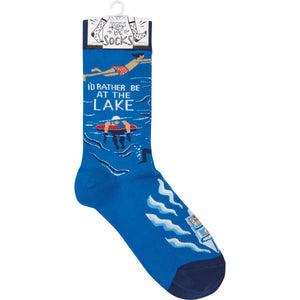 'I'd Rather Be at the Lake' Socks