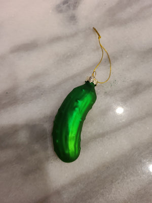 Glass Pickle Ornament