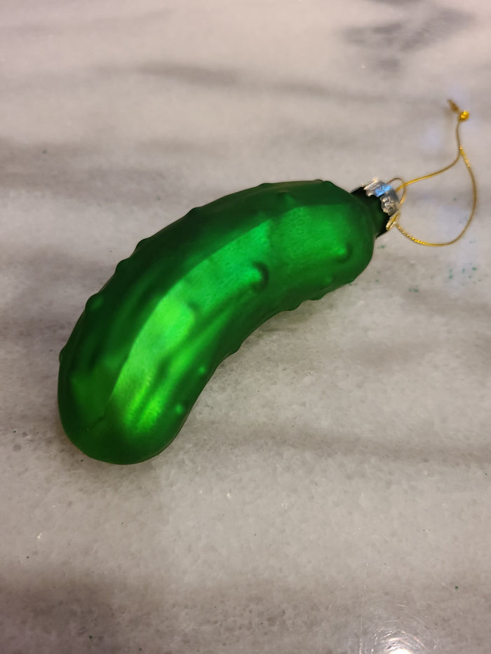 Glass Pickle Ornament