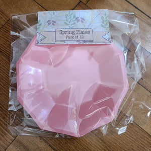 Spring Plates - Pink