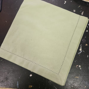 Soft Green Cloth Hemstitch Napkin