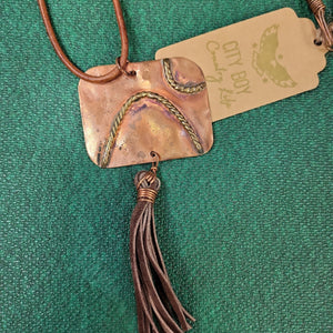 Copper Pendant Necklace