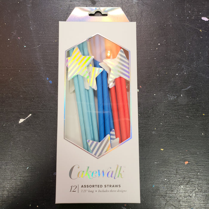 Assorted Star Paper Straws