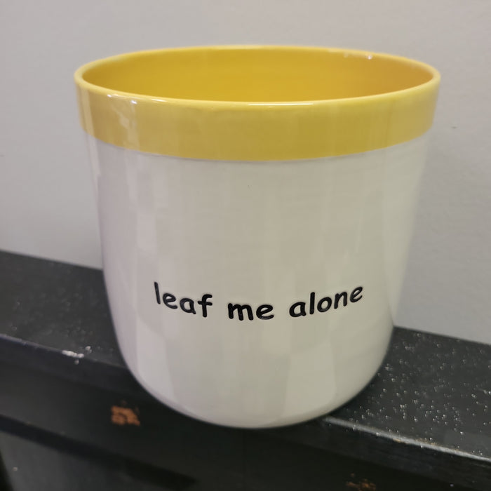 'Leaf Me Alone' Planter