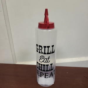 Grill, Eat, Chill, Repeat - Sauce Holder