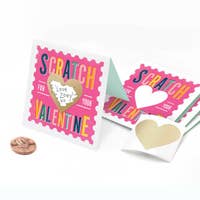 Scratch Off Pink Valentines