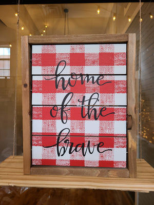 Double Sided Independence Day Sign