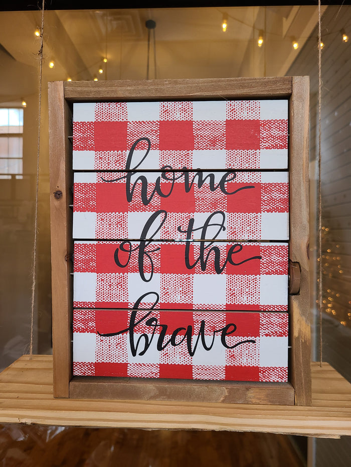 Double Sided Independence Day Sign