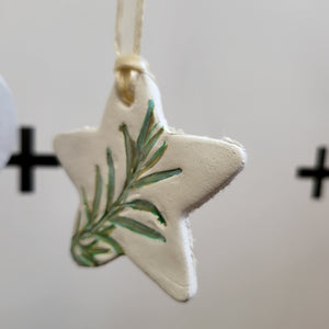 Botanical Imprint Ornament - Star