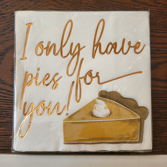 "I Only Have Pies For You" Cocktail Napkins