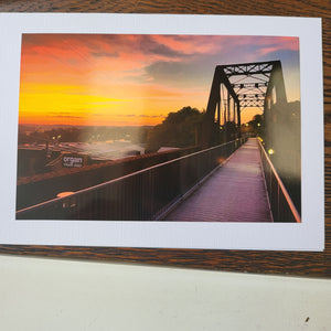 Sunset Bridge - Photo Card