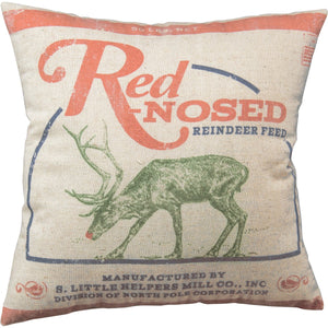 Red-Nosed Reindeer - Pillow