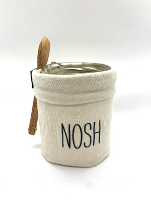 Nosh Jar with Wooden Spoon
