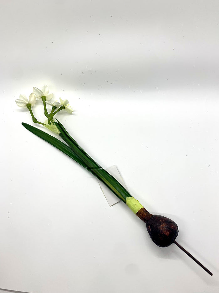 Faux Paperwhite Stem with Bulb