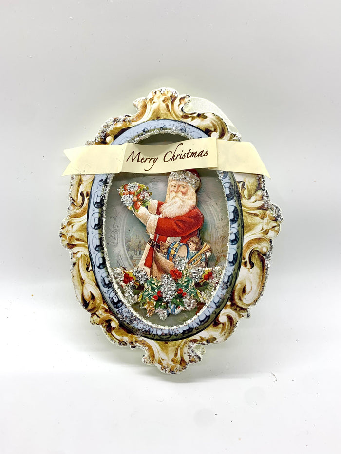 Santa Medallion Ornament