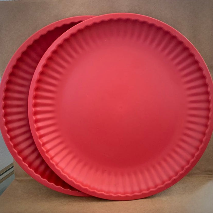 Red Melamine Dinner Plate